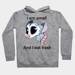 I am small and I eat trash possum Hoodie